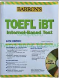 Image of Barron's Toefl IBT Internet-Based Test