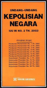 Image of UNDANG - UNDANG KEPOLISIAN NEGARA