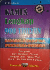 Image of Kamus Lengkap 900 Trilyun Inggris-Indonesia, Indonesia-Inggris